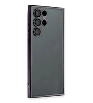 Durukar® Samsung Galaxy S22 Ultra Kılıf Lensli Silikon - Siyah