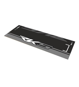 Rks Uyumlu Siyah - Gri Desenli 80 X 220 Cm Kaydırmaz Motosiklet Halısı