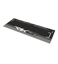 Rks Uyumlu Siyah - Gri Desenli 80 X 220 Cm Kaydırmaz Motosiklet Halısı