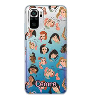Xiaomi Disney Girls Tasarımlı Şeffaf Telefon Kılıfı
