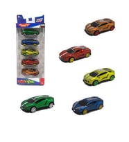 1:60 Ölçek Metal Süper Model Arabalar 5'li Set 7 Cm (Çok Renkli)