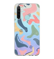 Xiaomi Redmi Note 8 Uyumlu Kapak Abstract Tasarımlı Şeffaf Silikon Kılıf