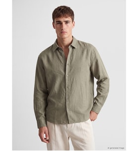 LCW Vision Haki Regular Fit Erkek Gömlek
