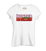 Hunter X Hunter - Logo Beyaz Kadın Tshirt
