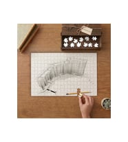 Konut Projesi - Mimarlık Tasarımı 240 parça Ahşap Puzzle Ahşap Kutuda MP04123