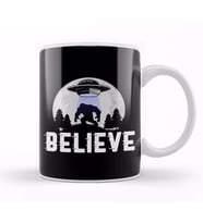 Awesome Believe in Aliens Bigfoot & UFOs Kupa Bardak Porselen