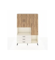 Arges Dolap 6 Raflı 3 Çekmeceli 3 Kapaklı 132x30x195 Aytaşı-Çam/Aytaşı