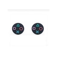 Ps5 Ps4 Ps3 Xbox One S x Ns 1 Çift Analog Koruyucu Gamepad Silikon Başlık Desenli