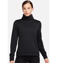 Nike Swift Element Therma Fit Running Womens Sweatshirt Kadın Cepli Boğazlı Yaka Koşu Sweatshirt Siyah