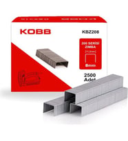 KOBB KBZ208 8mm 2500 Adet 200 Serisi Ağır Hizmet Tipi Zımba Teli