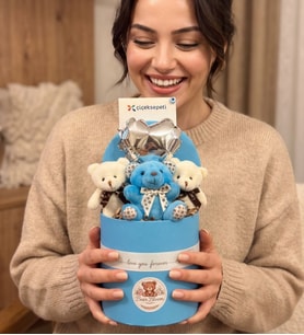 Premium Kutuda Peluş Ayıcık Bahçesi - Bearbloom No30