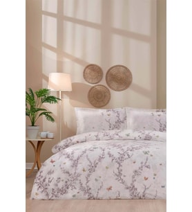 Özdilek Ranforce -Bloomlight Yeşil- Battal Boy (King Size) Çift Kişilik Nevresim Takımı