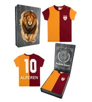 Galatasaray Orijinal Metin Oktay Sarı Kırmızı İsme Özel Bebek T-shirt Kutulu (Sarı-Kırmızı)