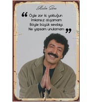 Müslüm Gürses Retro Ahşap Poster