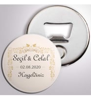 Nişan Gold Motifli Magnet Açacak