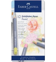 Faber-Castell Goldfaber Aqua Boya Kalemi 12’Li Pastel Renkler, Yüksek Pigmentli, Suya Dayanıklı, Kol (Çok Renkli)