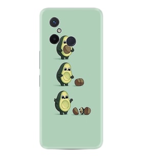 Xiaomi Redmi 12C Kılıf Resimli Desenli Baskılı Silikon Avokadılar 1352