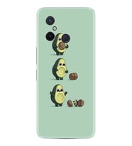 Xiaomi Redmi 12C Kılıf Resimli Desenli Baskılı Silikon Avokadılar 1352
