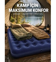 Kamp Ve Festival İçin Şişirilebilir Yatak Çift Kişilik Sağlam Yapı
