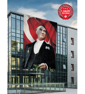 Atatürk Bayrağı 100x150 cm - Raşel Kumaş 1. Kalite (10 Adet)