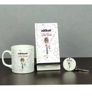 Laborant Üçlü Set (Kupa + Telefon Standı + Anahtarlık) 002