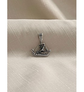 YELKENLİ 925 AYAR GÜMÜŞ ERKEK KOLYE