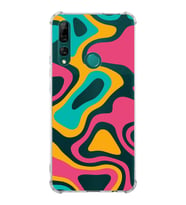 PrintiFy Huawei Y9 Prime 2019 Uyumlu Köşe Korumalı Renkli Desen Tasarımlı Şeffaf Silikon Kılıf