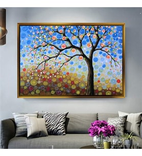 Altın Çerçeveli dekoratif tablo l531 (Gold)