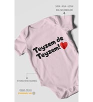 Teyzem De Teyzem! Kısa Kollu Bebek Body %100 Pamuk