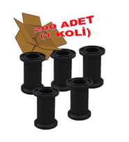 Jumbo Mobilya Ayağı 10 cm - Koltuk, Kanepe, Dolap ve Baza İçin, Ayarlanabilir, 200 Adet (Siyah)