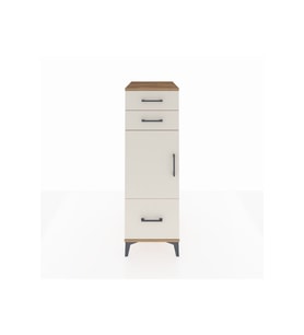 Kronos Dolap 2 Raflı 3 Çekmeceli Tek Kapaklı 44x59x134 Çam-Aytaşı