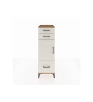Kronos Dolap 2 Raflı 3 Çekmeceli Tek Kapaklı 44x59x134 Çam-Aytaşı