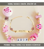 Sahi Aksesuar İsimli Bebek Emzik Zinciri ve Bebek Künyesi TYBEZYI160
