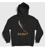 Presmono Unisex Siyah Essential Oyun Metin2 Kapüşonlu Sweatshirt 521593tt