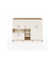 Hyperion Dolap 13 Raflı 7 Kapaklı 220x44x163 Çam-Aytaşı