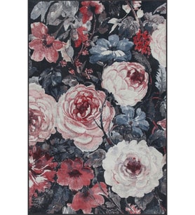 Eliana Home Baskılı, Yıkanabilir Kaymaz Taban Salon Halısı LNA1411 100x150 cm (Lacivert)