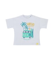 Civil Baby Surfers Paradise Baskılı 6-18 Ay Tişört - Beyaz