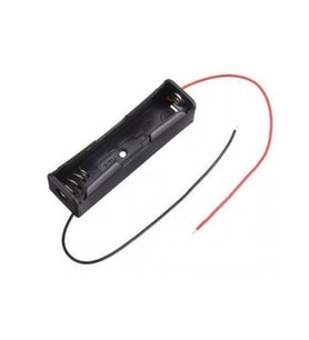 Tekli 1 li 18650 Pil Yuvası Kablolu Tutucu 3.7V Pil Şarj Kutusu
