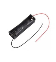 Tekli 1 li 18650 Pil Yuvası Kablolu Tutucu 3.7V Pil Şarj Kutusu