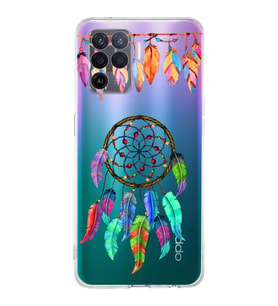 PrintiFy Oppo A92 ile Uyumlu Nazar Boncuğu 6 Baskılı Kamera Korumalı Şeffaf Silikon Kılıf