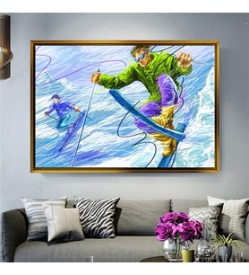 Altın Çerçeveli dekoratif tablo a1134 (Gold)