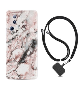 Xiaomi Mi 13 Lite Kılıf Resimli Boyun Askılı İpli Desenli Silikon Colorfull Marble 2 1389