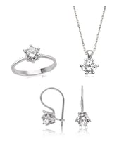 Tektaş 925 Ayar Gümüş Kadın Set