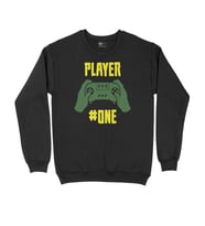 Pembe Player One  Siyah Sweatshirt