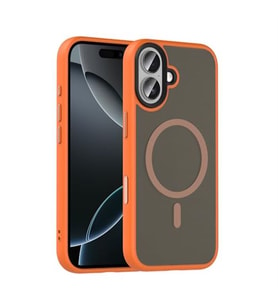 Coverzone ?Phone 17 ile Uyumlu Sert PC Arka Y�zey Wireless ?arj �zellikli Buzlu Saydam ZF Kapak
