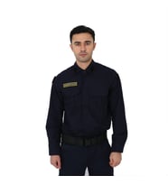 Jandarma Asayiş Asker Gömleği, Lacivert Uzun Kollu Askeri Gömlek