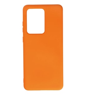 Pilelistore   Samsung Galaxy S20 Ultra Kılıf Nano içi Kadife Silikon - Turuncu