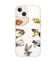 Iphone 14 Uyumlu Bugs Bunny Tüm Karakterler Tasarımlı Şeffaf Telefon Kılıfı