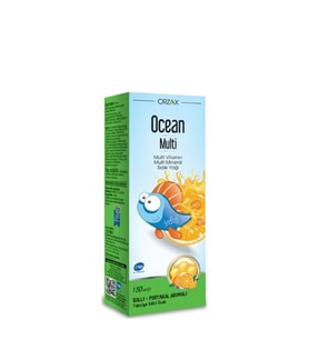 Ocean Multi Şurup Ballı Portakal Aromalı Balık Yağı 150 Ml