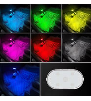 Araç ve Dolap İçi RGB Işık Şarjlı Dokunmatik LED Lamba Işık